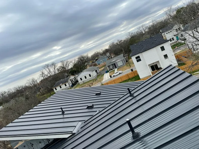 Standing seam metal roof panels with vents for Skylight Repair in Franklin Park